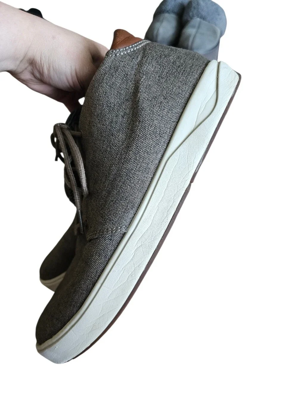 OluKai Nana Hele Wai'apo  Dusty Olive Waterproof shoes Chukka Boots Size 12